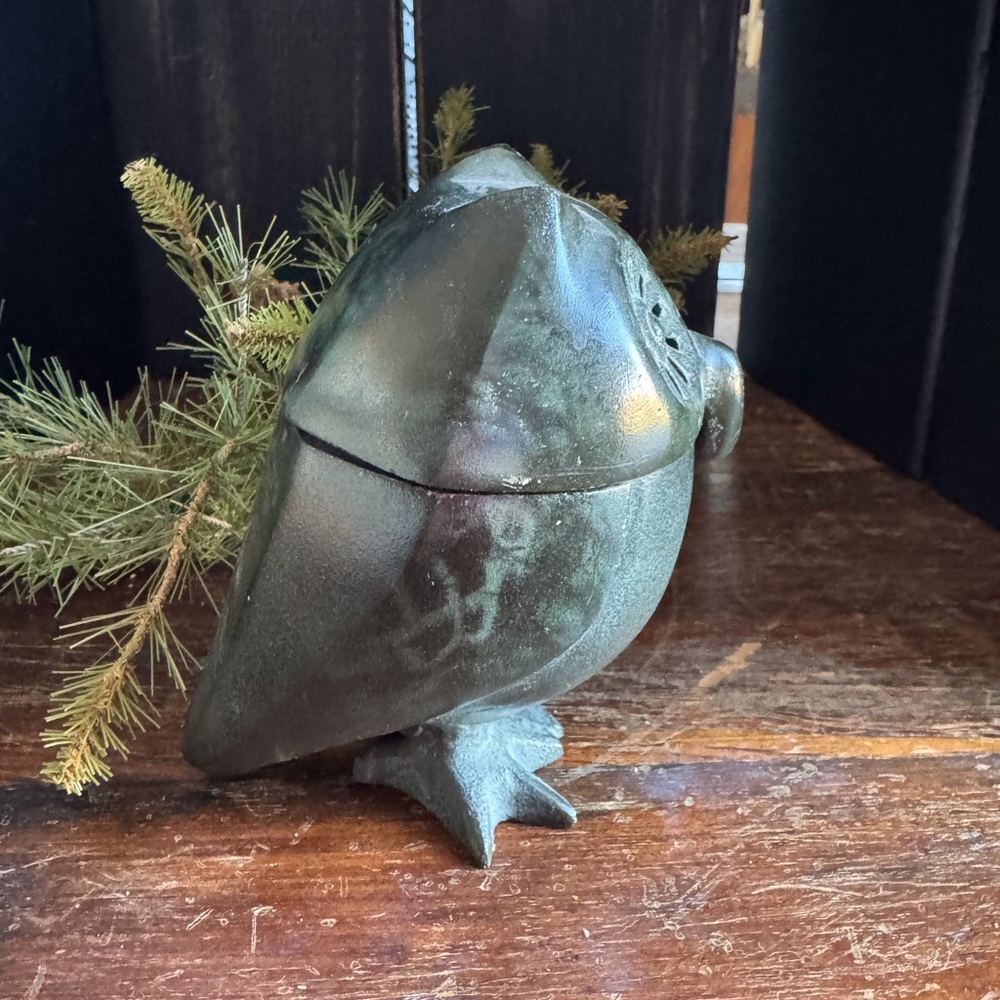 Antique Japanese Hook Nose Owl Censer Lantern - Picture 3 of 10